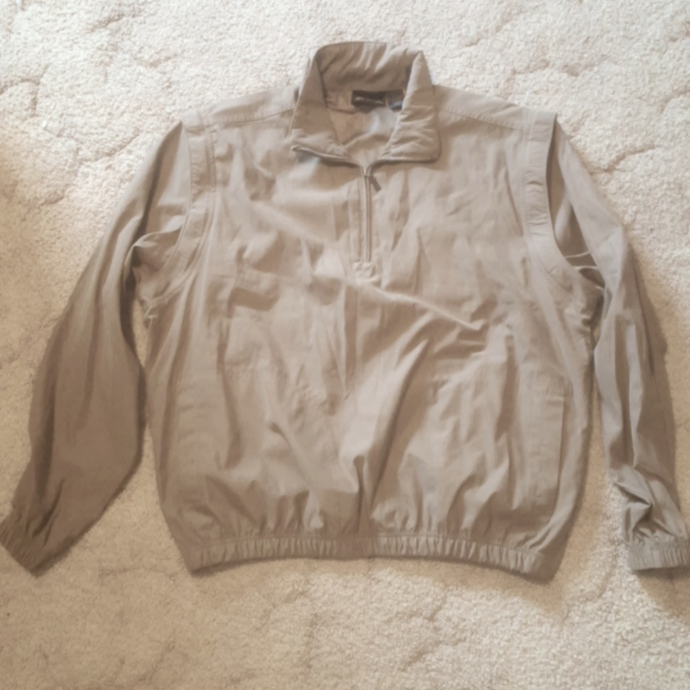 Mens Antigua windbreaker with removable sleeves